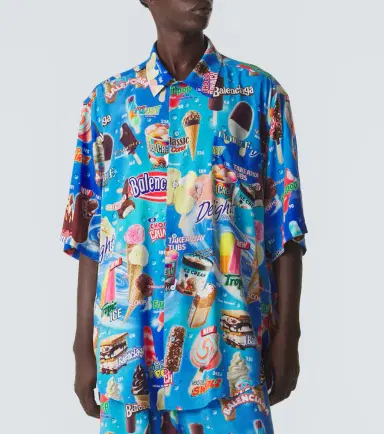 Balenciaga Printed satin shirt | Thumbnail 5