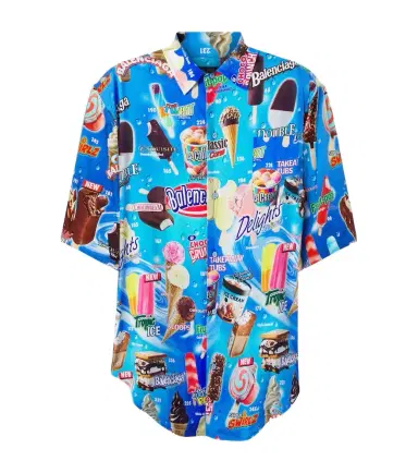 Balenciaga Printed satin shirt | Thumbnail 1
