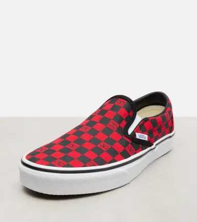 Valentino Garavani x Vans VLogo checked canvas slip-on sneakers | Thumbnail 4