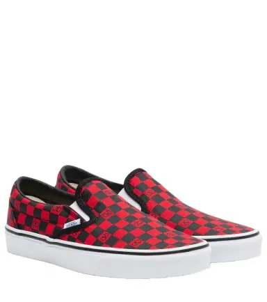 Valentino Garavani x Vans VLogo checked canvas slip-on sneakers | Thumbnail 1