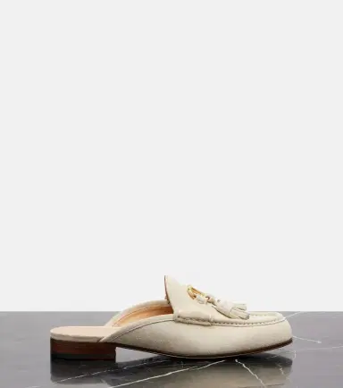 Valentino Garavani VLogo suede mules | Thumbnail 4 Valentino Garavani VLogo suede mules | Thumbnail 4