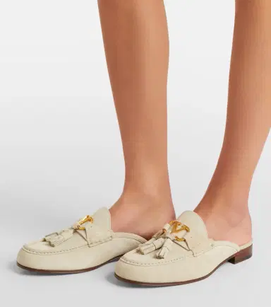 Valentino Garavani VLogo suede mules | Thumbnail 5 Valentino Garavani VLogo suede mules | Thumbnail 5
