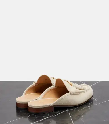 Valentino Garavani VLogo suede mules | Thumbnail 6 Valentino Garavani VLogo suede mules | Thumbnail 6