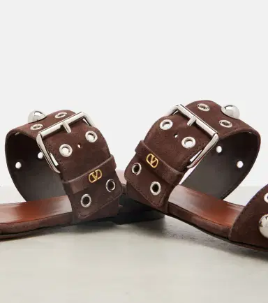Valentino Garavani Nellcote studded suede sandals | Thumbnail 2