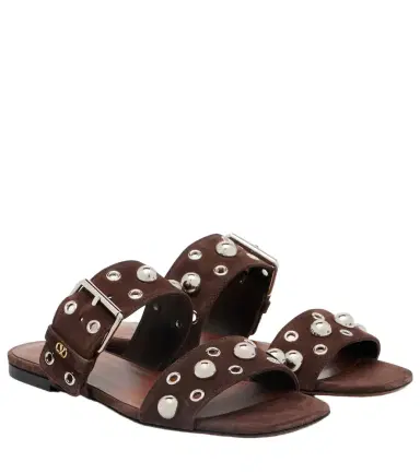 Valentino Garavani Nellcote studded suede sandals | Thumbnail 1