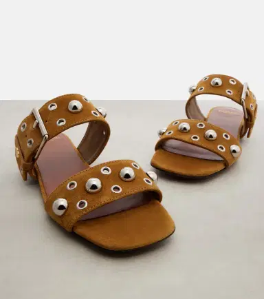 Valentino Garavani Nellcôte studded suede sandals | Thumbnail 2