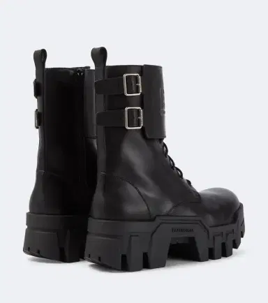 Balenciaga Bulldozer debossed leather combat boots | Thumbnail 4
