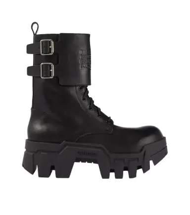 Balenciaga Bulldozer debossed leather combat boots | Thumbnail 1