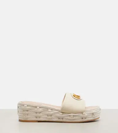 Valentino Garavani VLogo leather platform slides | Thumbnail 2