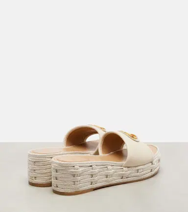 Valentino Garavani VLogo leather platform slides | Thumbnail 4
