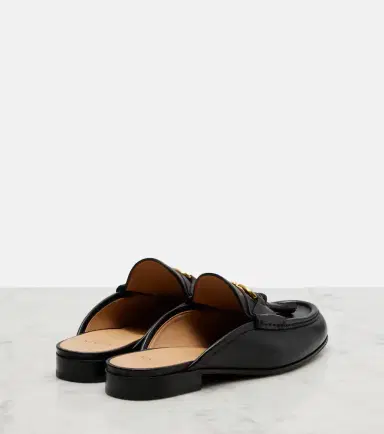 Valentino Garavani VLogo tasseled leather mules | Thumbnail 4 Valentino Garavani VLogo tasseled leather mules | Thumbnail 4