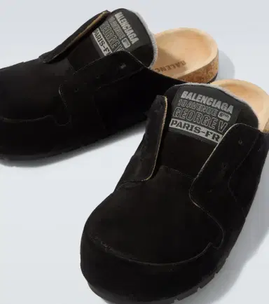 Balenciaga Dumbo suede slides | Thumbnail 5 Balenciaga Dumbo suede slides | Thumbnail 5