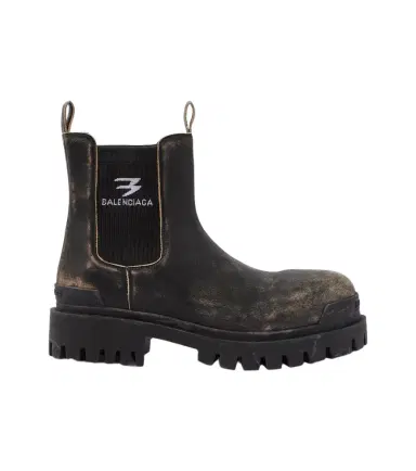 Balenciaga Strike distressed leather Chelsea boots | Thumbnail 1 Balenciaga Strike distressed leather Chelsea boots | Thumbnail 1