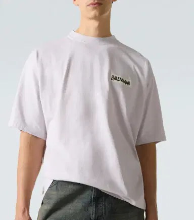 Balenciaga Logo cotton jersey T-shirt | Thumbnail 3 Balenciaga Logo cotton jersey T-shirt | Thumbnail 3