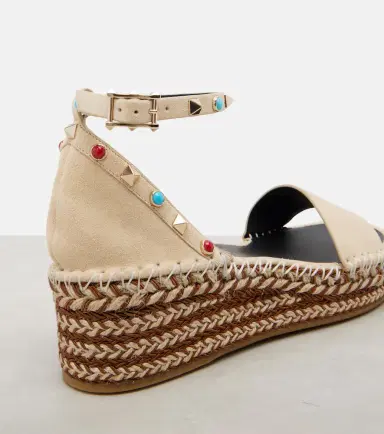 Valentino Garavani Rockstud suede espadrille sandals | Thumbnail 3 Valentino Garavani Rockstud suede espadrille sandals | Thumbnail 3