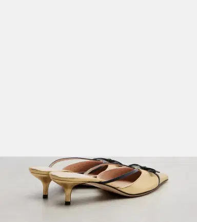 Valentino Garavani Bepointy VLogo 45 metallic leather mules | Thumbnail 4 Valentino Garavani Bepointy VLogo 45 metallic leather mules | Thumbnail 4