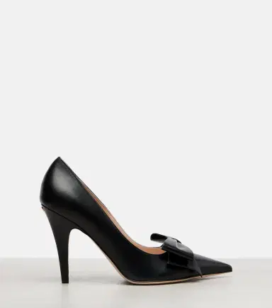 Valentino Garavani Bowow 100 bow-detail leather pumps | Thumbnail 2