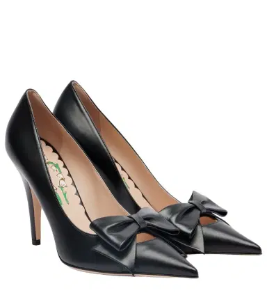 Valentino Garavani Bowow 100 bow-detail leather pumps | Thumbnail 1