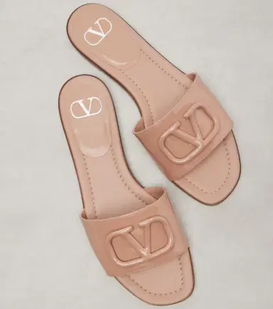 Valentino Garavani VLogo patent leather slides | Thumbnail 4