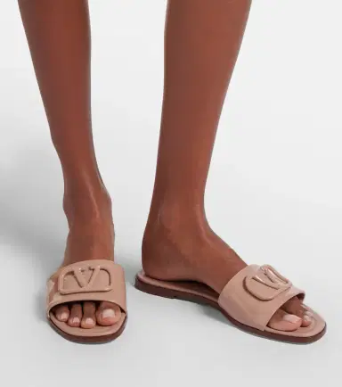 Valentino Garavani VLogo patent leather slides | Thumbnail 5