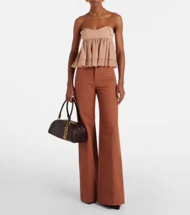 Chloé Chloé Gathered silk top | Thumbnail 4 Chloé Chloé Gathered silk top | Thumbnail 4