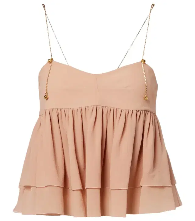 Chloe Chloé Gathered silk top