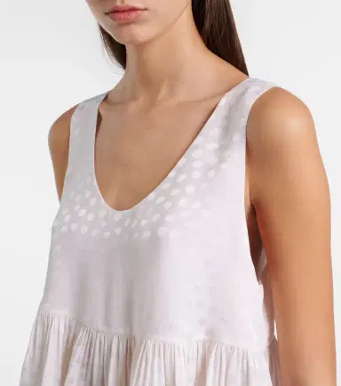 Chloé Chloé Polka-dot peplum silk top | Thumbnail 3