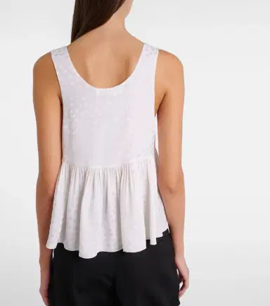 Chloé Chloé Polka-dot peplum silk top | Thumbnail 5