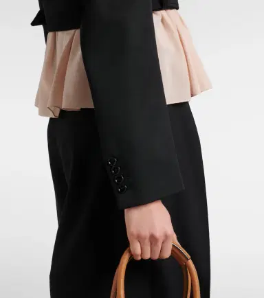 Chloé Chloé Cropped virgin wool blazer | Thumbnail 3 Chloé Chloé Cropped virgin wool blazer | Thumbnail 3