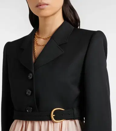 Chloé Chloé Cropped virgin wool blazer | Thumbnail 5 Chloé Chloé Cropped virgin wool blazer | Thumbnail 5