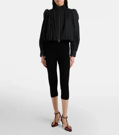 Chloe Chloé Gathered cotton canvas jacket | Thumbnail 2