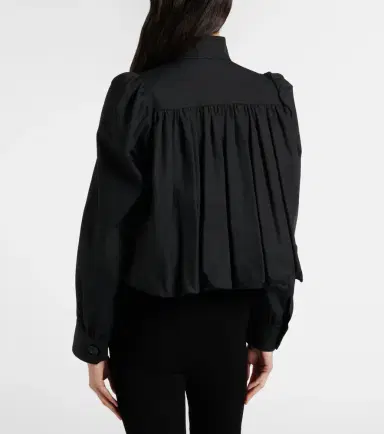 Chloe Chloé Gathered cotton canvas jacket | Thumbnail 3