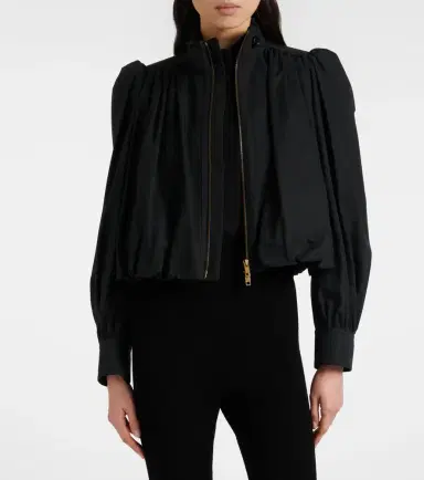 Chloe Chloé Gathered cotton canvas jacket | Thumbnail 5
