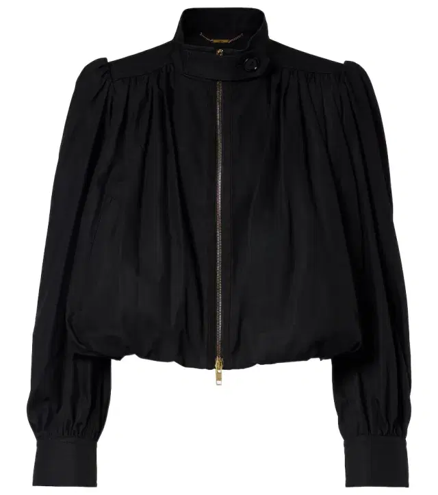 Chloé Gathered cotton canvas jacket