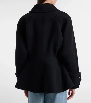 Chloé Chloé Peplum wool-blend coat | Thumbnail 2 Chloé Chloé Peplum wool-blend coat | Thumbnail 2