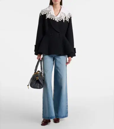 Chloé Chloé Peplum wool-blend coat | Thumbnail 3 Chloé Chloé Peplum wool-blend coat | Thumbnail 3