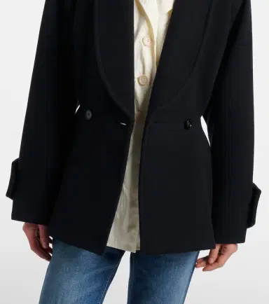 Chloé Chloé Peplum wool-blend coat | Thumbnail 4 Chloé Chloé Peplum wool-blend coat | Thumbnail 4