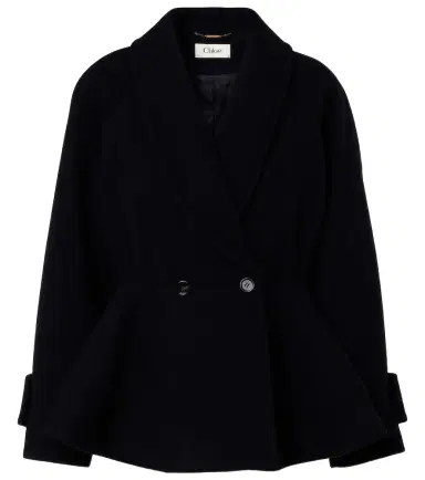 Chloé Chloé Peplum wool-blend coat | Thumbnail 1 Chloé Chloé Peplum wool-blend coat | Thumbnail 1