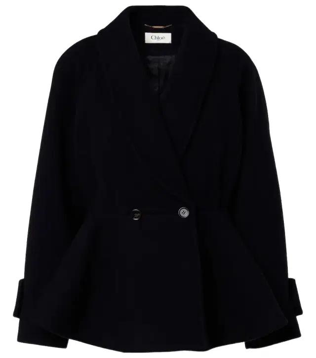 Chloe Chloé Peplum wool-blend coat