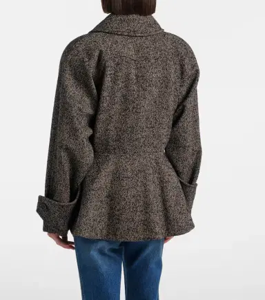 Chloé Chloé Herringbone peplum wool-blend coat | Thumbnail 7 Chloé Chloé Herringbone peplum wool-blend coat | Thumbnail 7