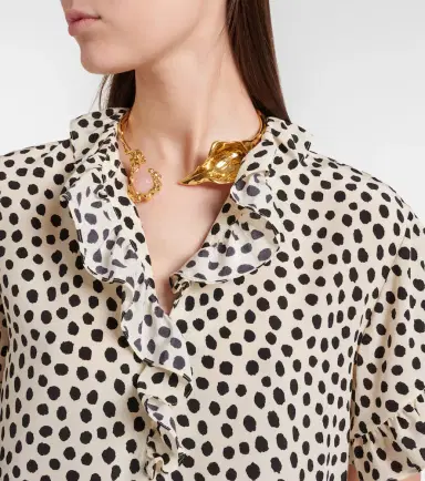 Chloé Chloé Polka-dot silk crêpe de chine top | Thumbnail 4