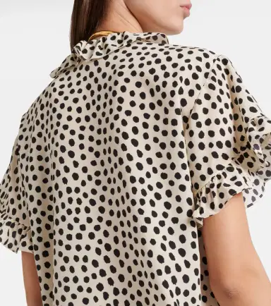 Chloé Chloé Polka-dot silk crêpe de chine top | Thumbnail 6