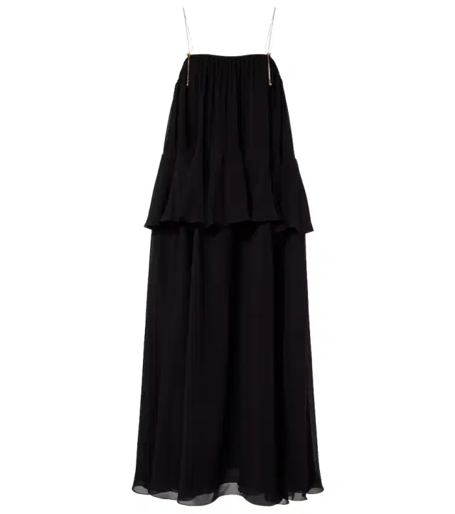 Chloe Chloé Embellished open-back silk georgette maxi dress