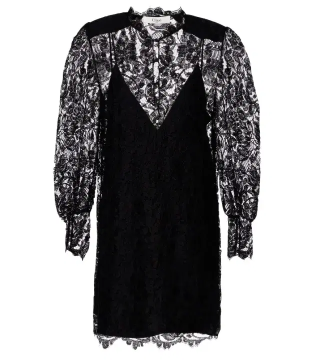 Chloe Chloé Floral lace minidress