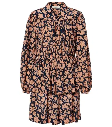 Chloé Chloé Floral gathered silk minidress | Thumbnail 1