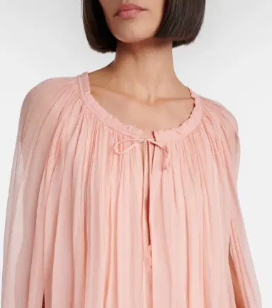 Chloé Chloé Caped ruffled silk muslin minidress | Thumbnail 5