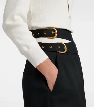 Chloé Chloé Virgin wool wide-leg pants | Thumbnail 3 Chloé Chloé Virgin wool wide-leg pants | Thumbnail 3