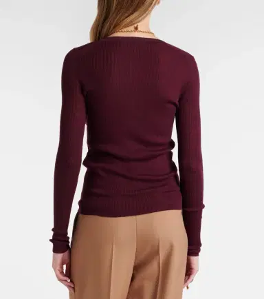 Chloe Chloé Wool Henley shirt | Thumbnail 5 Chloe Chloé Wool Henley shirt | Thumbnail 5