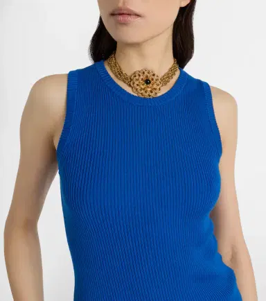 Chloé Chloé Ribbed-knit wool tank top | Thumbnail 3