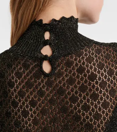 Chloé Chloé Ruffled lamé minidress | Thumbnail 3 Chloé Chloé Ruffled lamé minidress | Thumbnail 3
